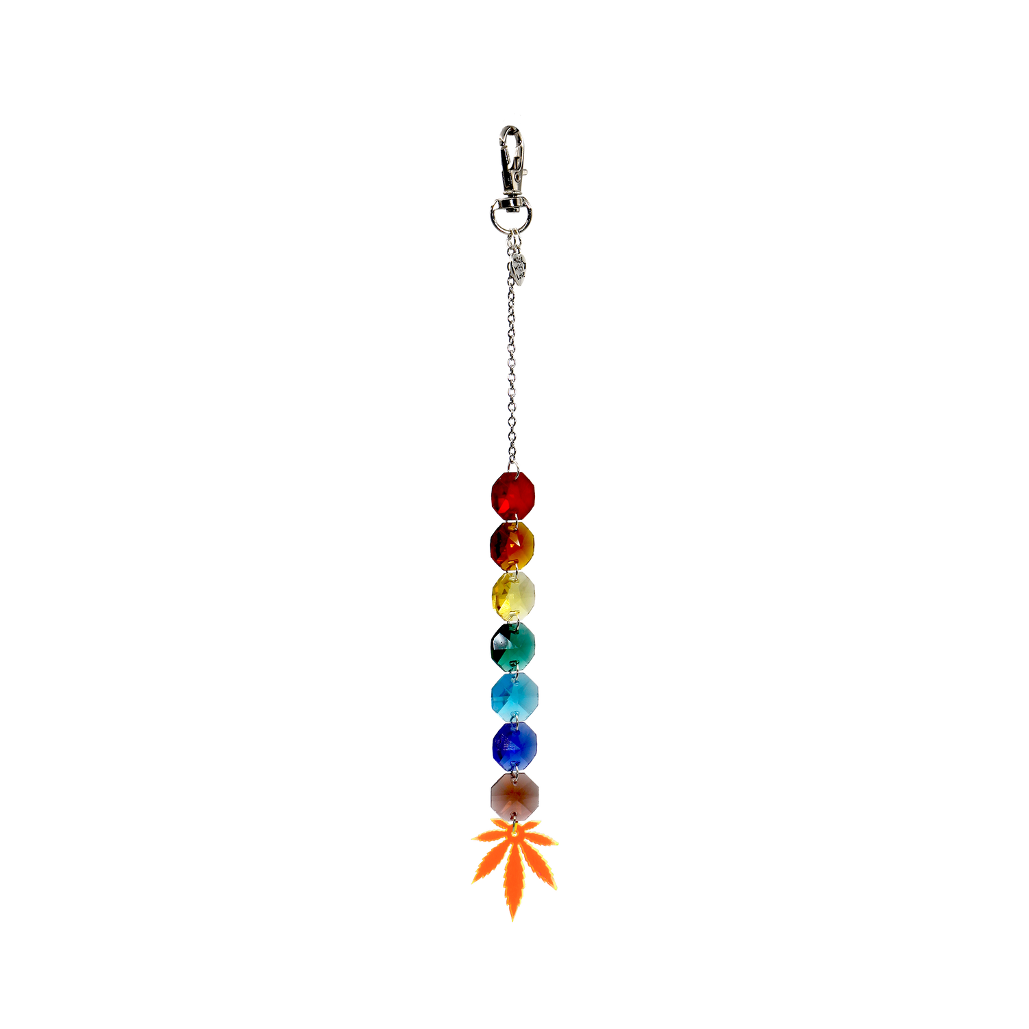 Rainbow Orange Leaf Sun Catcher