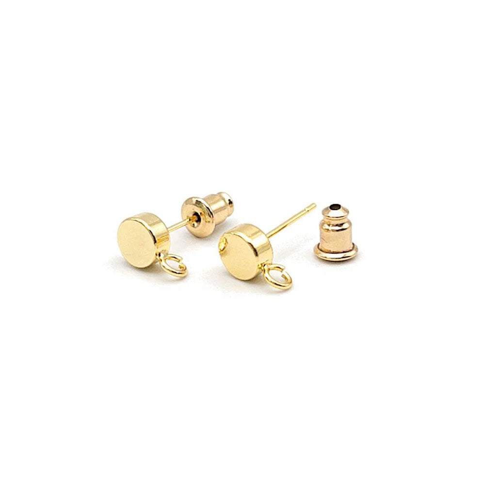18k Gold-plated 925 Silver Earring Studs