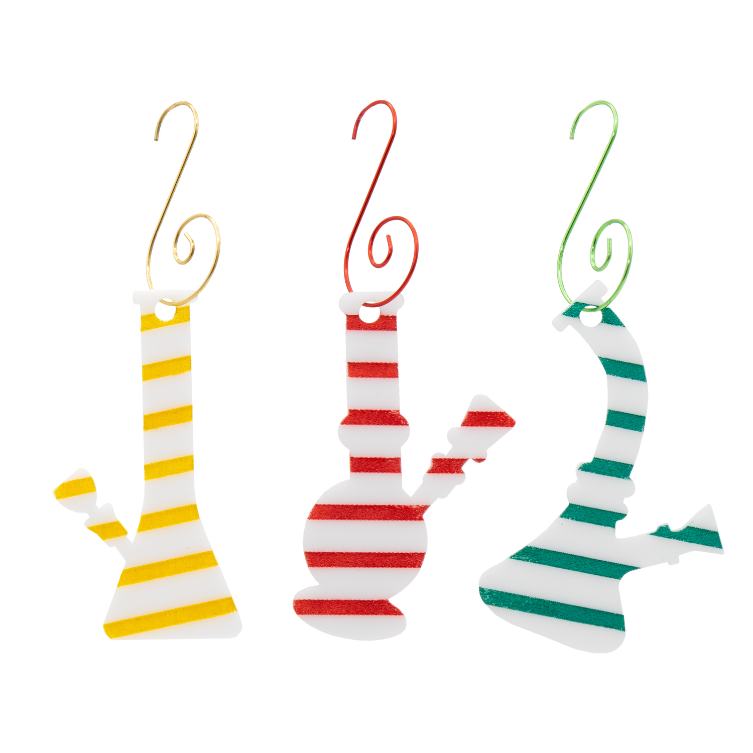 Rasta Holiday Ornaments Colors 3pk